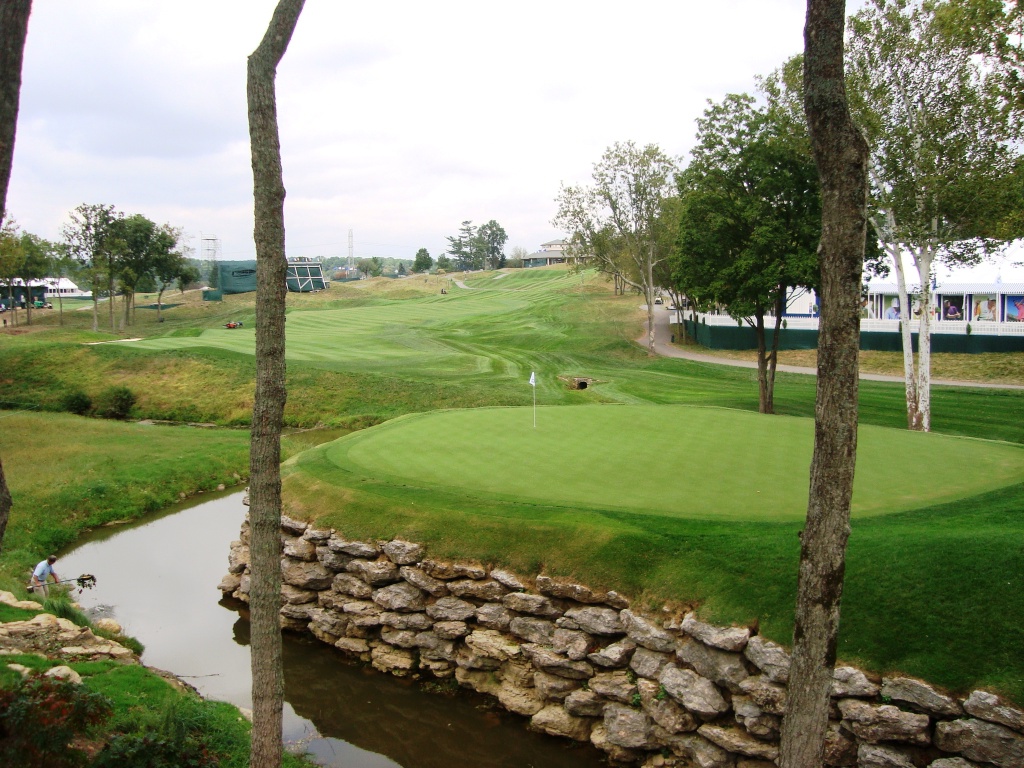 2008 Ryder Cup Valhalla 20.22 from 14th tee 13th green back to CH