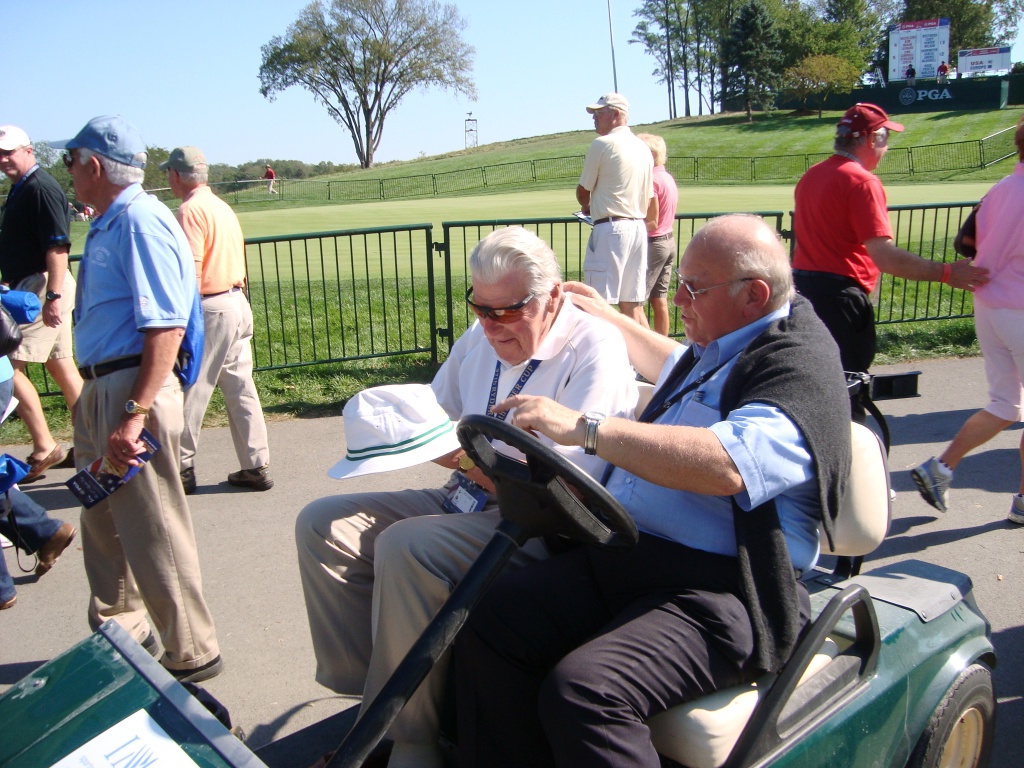 2008 Ryder Cup Valhalla 20.29 Renton Laidlaw with in cart