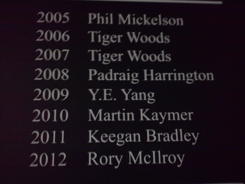 _Recent PGA Winners'