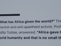 _Africa gave the world humanity