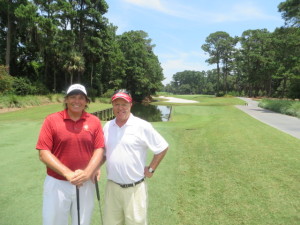 With Stokes just starting our round on the 10th tee. 