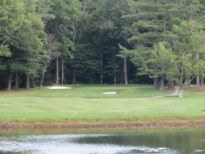 The 5th is my favorite! A tee shot over water to the fairway short of a creek to be carried to the green. Sloped green a la Donald Ross!