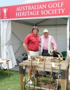 With Ross Baker, an authentic clubmaker and member of the Australian Golf Heritage Society.