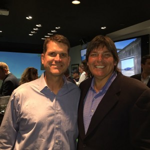 With Jim Harbaugh, former 49ers coach, now Michigan Coach.