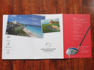 Federico gave me a copy of Mexico's bid proposal for the 2016 WATC which contains fascinating history on golf in Mexico!