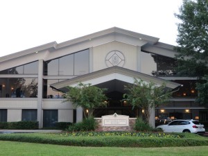 The entrance to The Woodlands Resort & Conference Center.