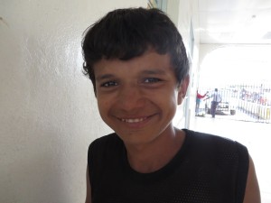 Nice kid who helped me find the bank on the Honduras border. probably Roger's son, two great people!