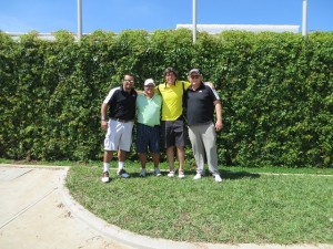 With Rick Moreno (L), Fabiano Espinosa (C) and Alejandro Lahrssen (R). I can't wait to go back and play the full 1 at El Encanto and see the completed clubhouse!