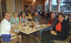 At TPC with going around the circle CW—Cathy, Cathie, Sheryl, Bob, Emerson & yours truly...