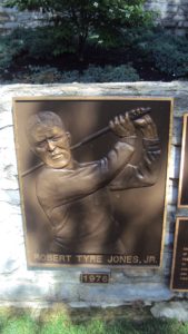 Jack's idol Bobby Jones was the first to go into the Memorial Garden at Muirfield Village GC.