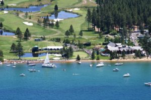 Aerial of Edgewood Tahoe. Courtesy of Celebrity Golf.